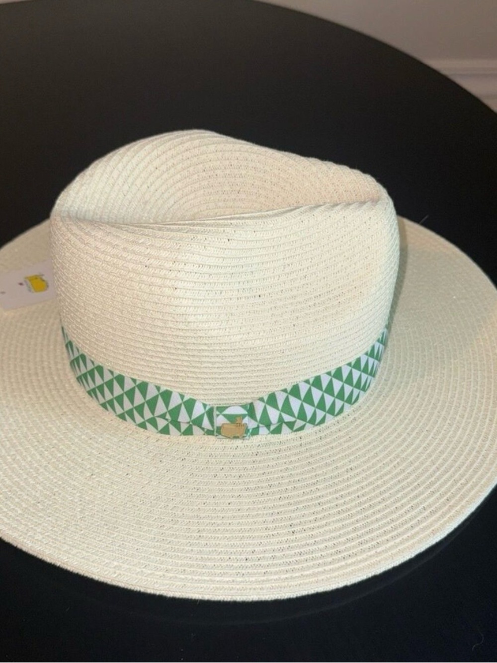 NEW Master 2026 Ladies Dorfman Milano Pacific Natural Straw Hat with green band. - Picture 3 of 12